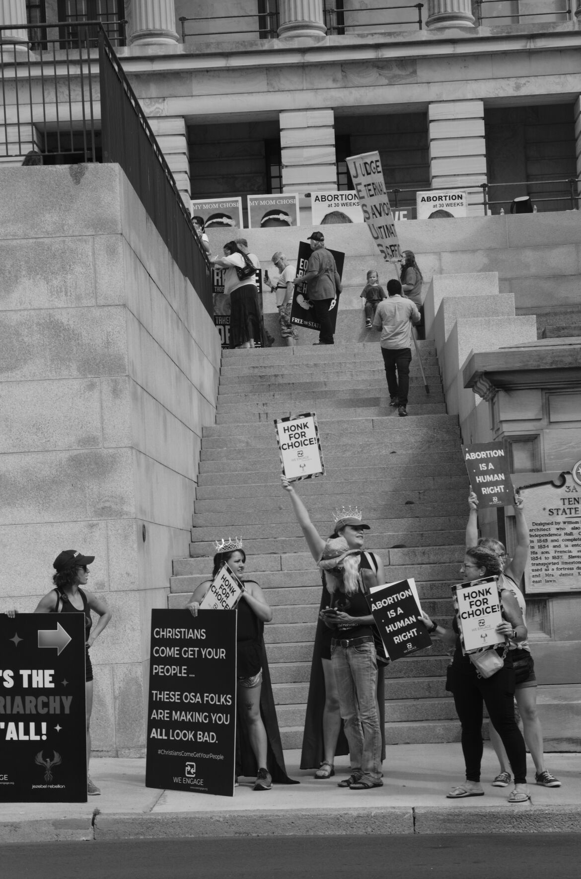 Fundamentalist group Operation Save America's rally at the state Capitol, July 30, 2022